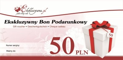 Ekskluzywny Bon Podarunkowy 50 PLN