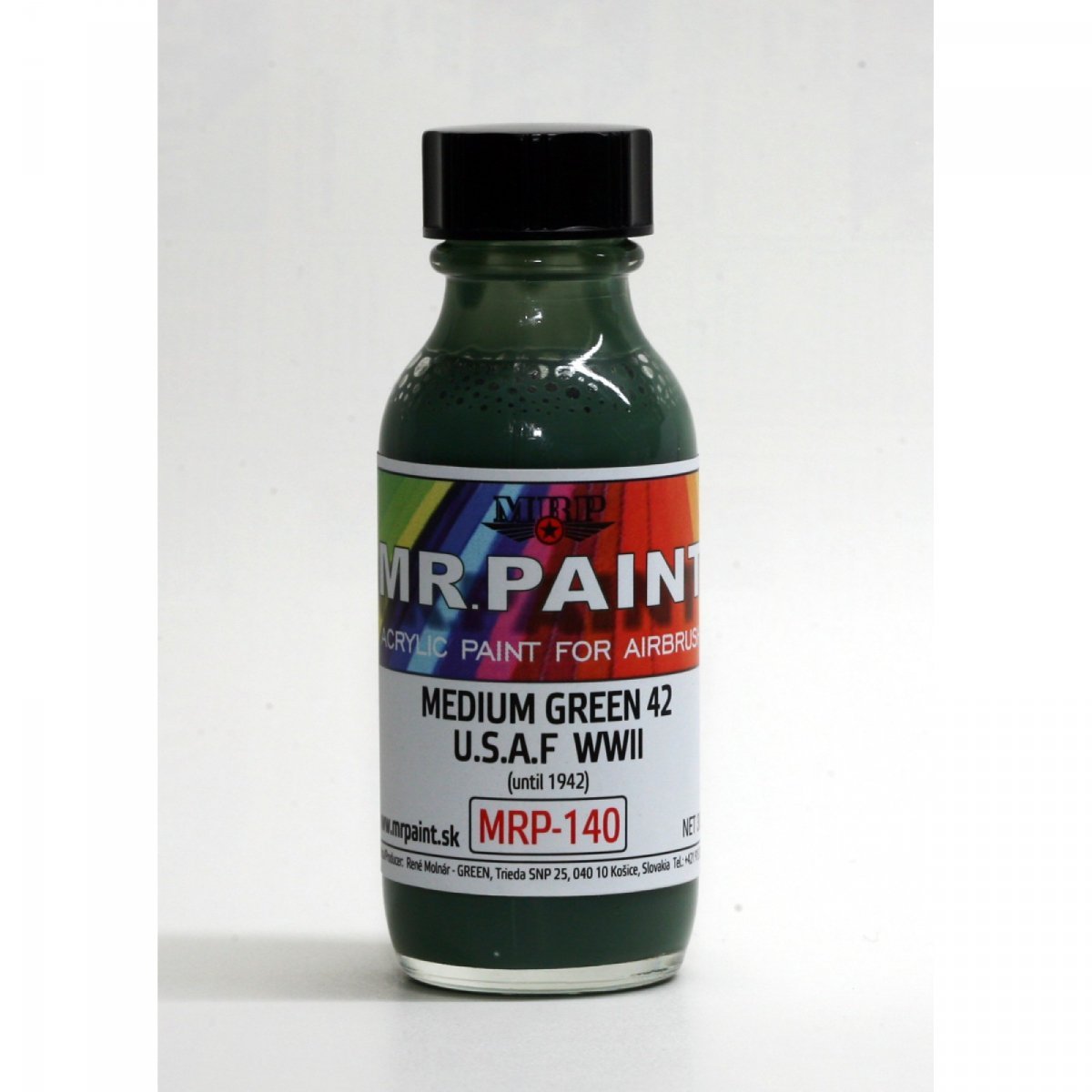 MR. Paint MRP140 MEDIUM GREEN 42 30ml Acrylic lacquer paint for