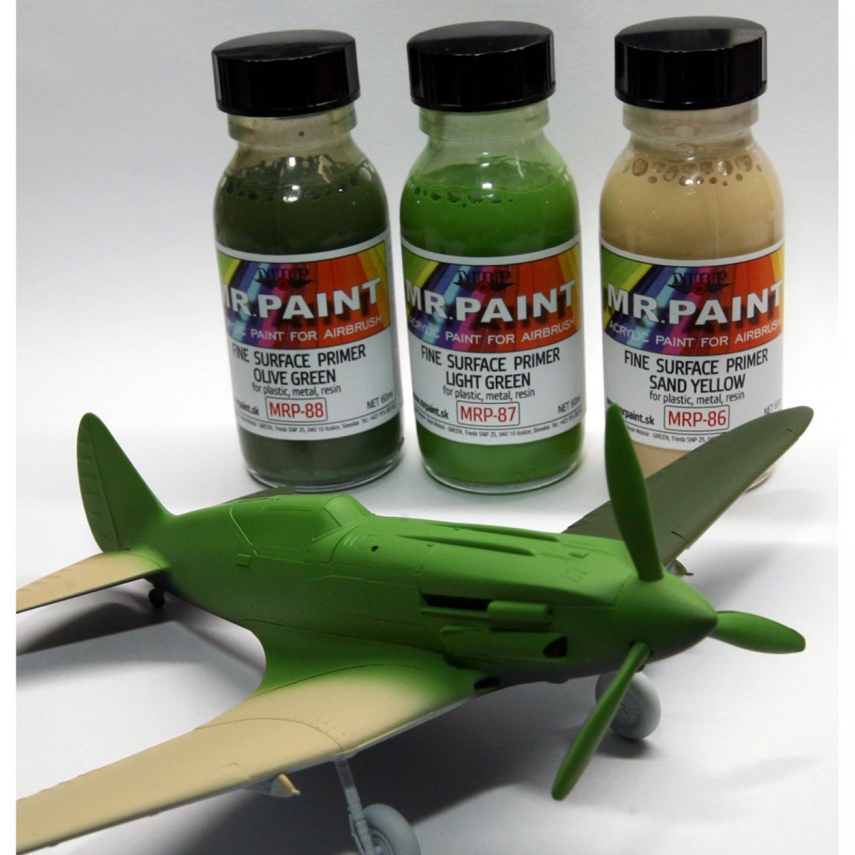 MR. Paint MRP86 FINE SURFACE PRIMERSAND YELLOW 60ml Acrylic lacquer