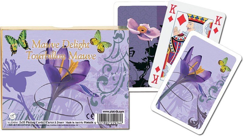 Karty Piatnik Fiołkowa Rozkosz - 2 talie