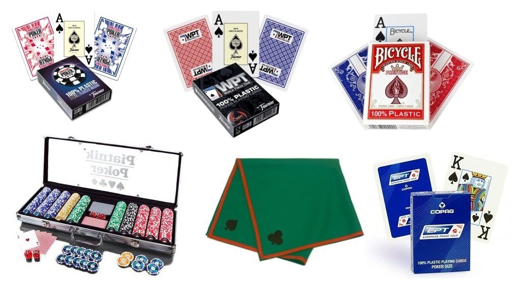 Zestaw do gry w pokera (4 talie do wyboru)
