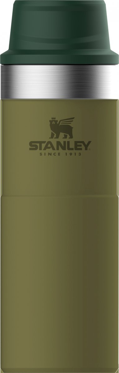 Kubek termiczny stalowy TRIGGER CLASSIC - oliwkowy 0.47L / Stanley