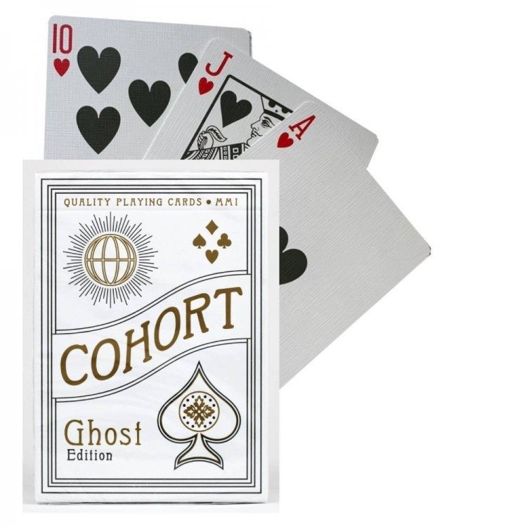 Karty Ellusionist Cohorts Ghost 54szt Białe Oznaczone