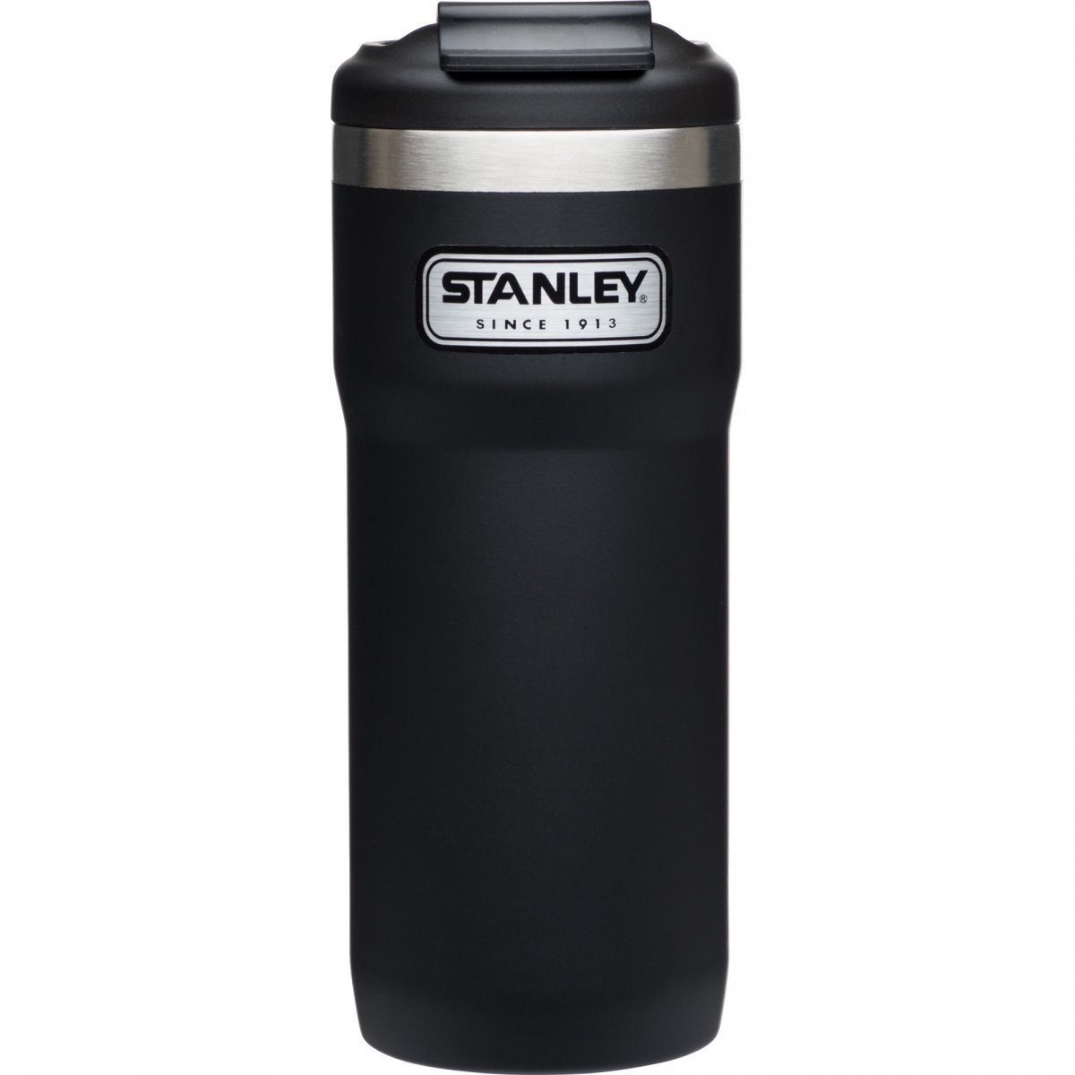 Kubek termiczny stalowy TWIN LOCK - czarny 0.47L / Stanley