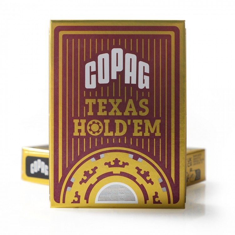 Copag plastikowe karty Texas Holdem Czerwone