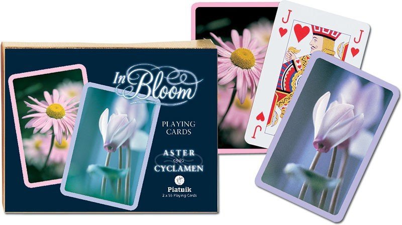 Karty Rozkwit, Aster+Fiołek Alpejski - 2 talie Piatnik