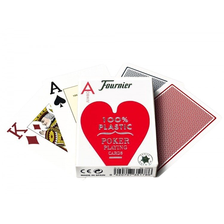 Karty do Pokera Fournier 2800 (czerwone)