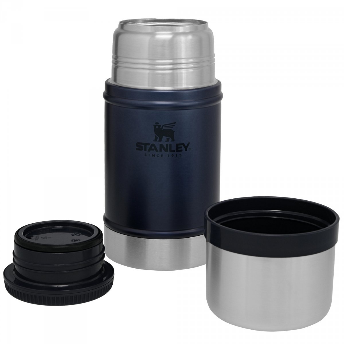 Termos obiadowy stalowy LEGENDARY CLASSIC - granatowy 0.7L / Stanley