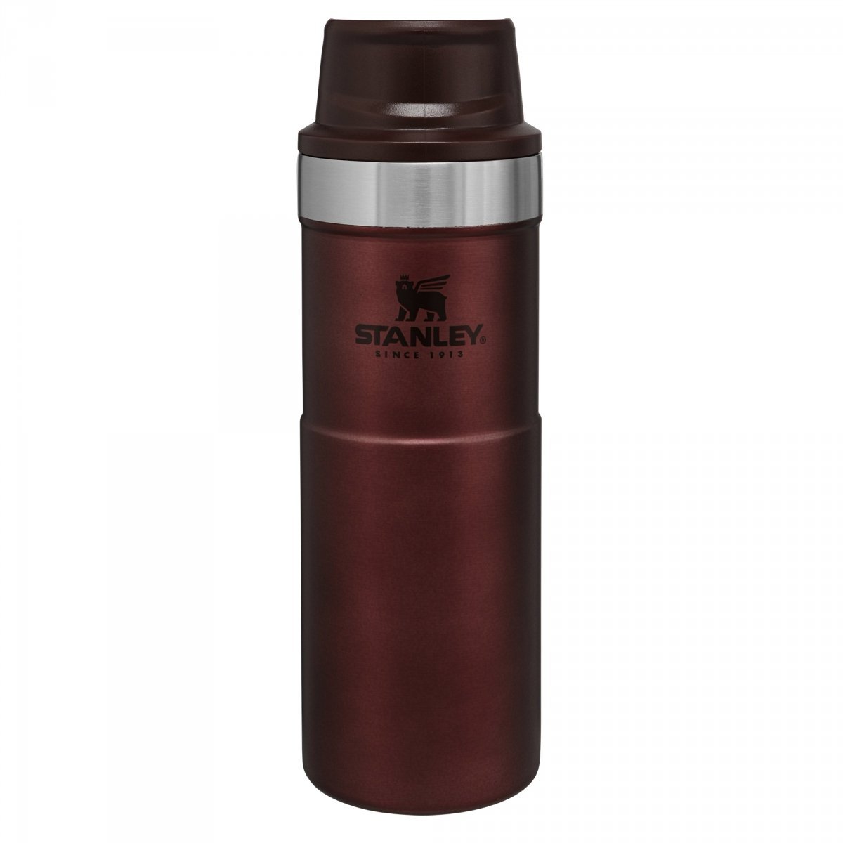 Kubek termiczny stalowy TRIGGER CLASSIC - bordowy 0.47L / Stanley