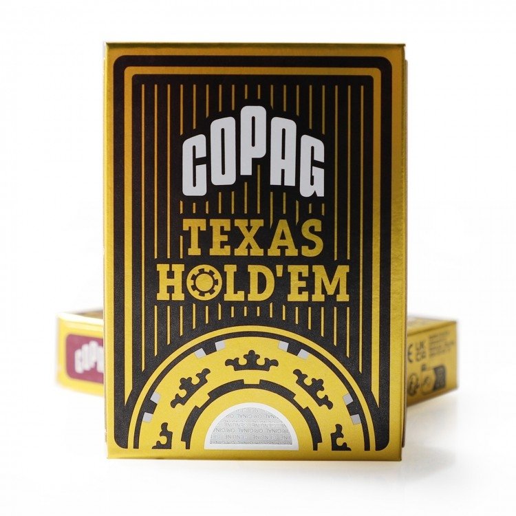Copag plastikowe karty Texas Holdem Czarne