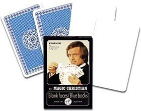 Karty magiczne, puste awersy / niebieskie rewersy