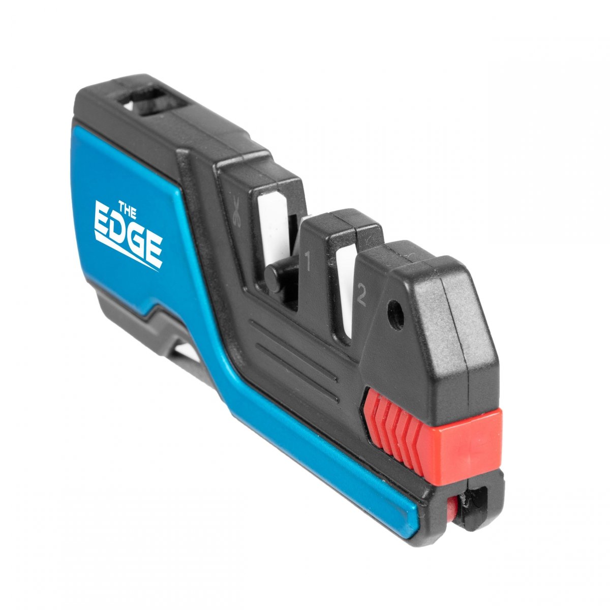 Ostrzałka do noży THE EDGE bushSHARP niebieska + krzesiwo