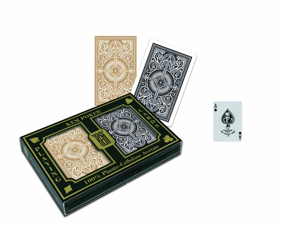 Karty KEM Arrow Black &amp; Gold Wide Standard Index