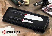 Zestaw noży ceramicznych Santoku 14cm + nóż do obierania 7.5cm WH Kyocera