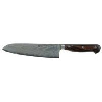 Dan Woo Santoku 300mm Damast VG10 DK002 Pakka Wood