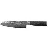 Dan Woo Santoku 300mm Damast VG10 DK021 Pakka Wood