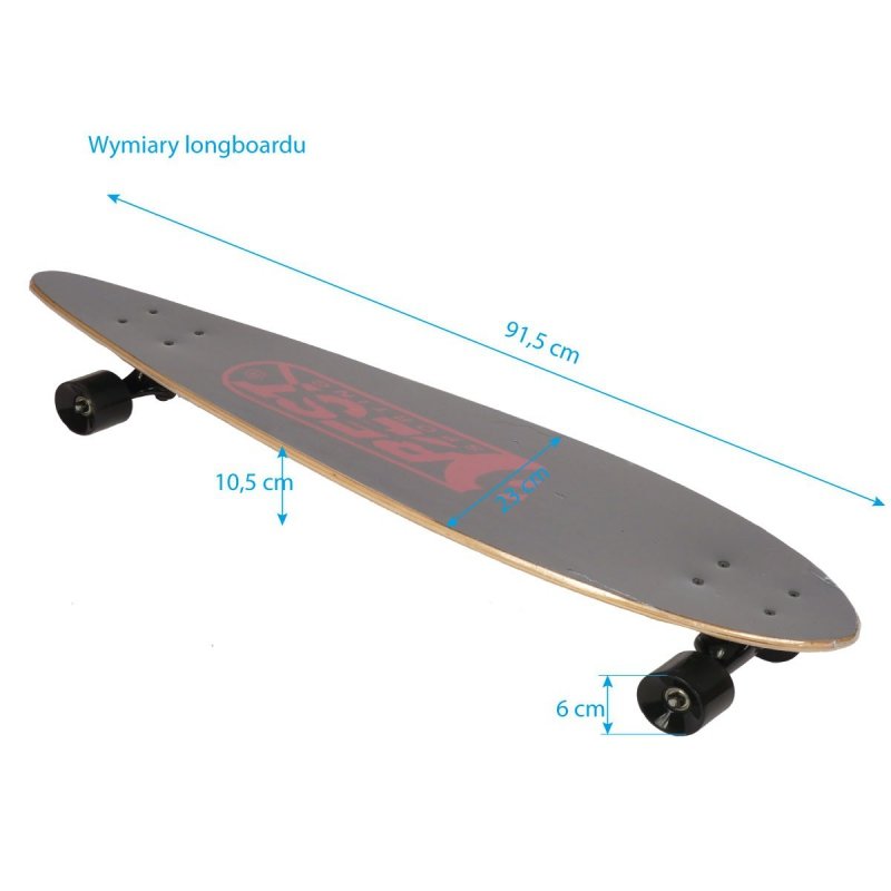 Deskorolka longboard BEST SPORTING WILD CRUSING 92x23cm