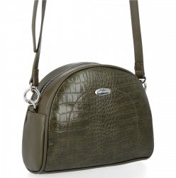 Stylowa Torebka Damska Elegancka Listonoszka w motyw aligatora firmy David Jones Khaki