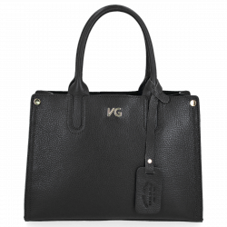 Kožené kabelka kufrík Vittoria Gotti čierna V554050