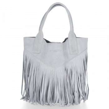 Dámská kabelka shopper bag Vittoria Gotti světle šedá VPOS9