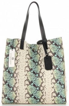 Dámská kabelka shopper bag Vittoria Gotti modrá V0002