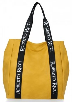 Dámská kabelka univerzální Roberto Ricci hořčicová 20040