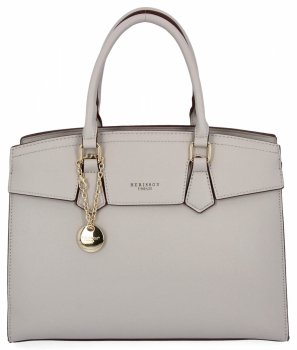 Dámská kabelka kufřík Herisson světle šedá 26H5505