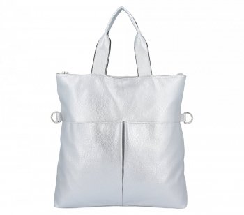 Dámská kabelka shopper bag Hernan stříbrná HB0362