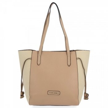 Dámská kabelka shopper bag David Jones tmavě béžová CM6421A