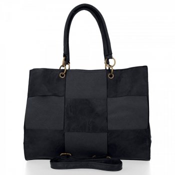 Dámská kabelka shopper bag Andrea Massi černá HJ2008