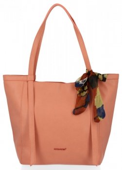 Dámská kabelka shopper bag David Jones korálová CM6101