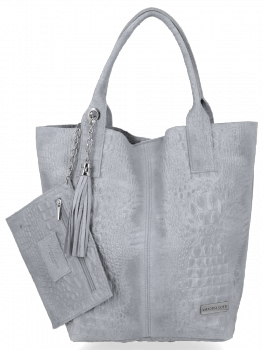 Kožené kabelka shopper bag Vittoria Gotti B23