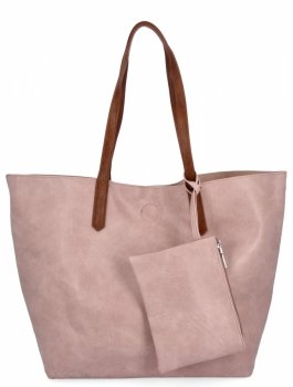 Dámská kabelka shopper bag Herisson pudrová růžová H8805