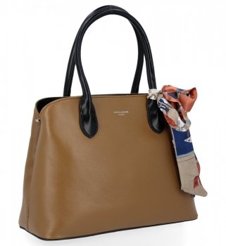 Dámská kabelka kufřík David Jones khaki CM6214