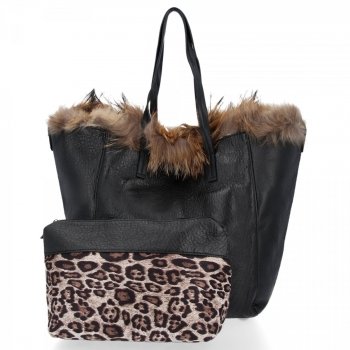 Dámská kabelka shopper bag Potri černá PF766