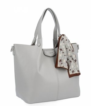 Dámská kabelka shopper bag David Jones šedá CM6476
