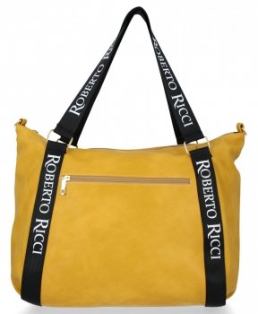 Dámská kabelka univerzální Roberto Ricci hořčicová 20042