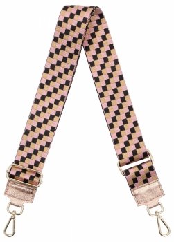 Pás do tašky v módních vzorech H12 špinavě růžový