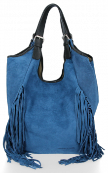 Kožené kabelka shopper bag Vittoria Gotti jeans B10