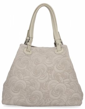 Kožené kabelka shopper bag Vittoria Gotti béžová 5566-Sbe