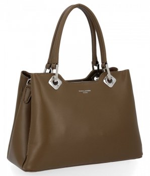 Dámská kabelka kufřík David Jones khaki CM6239