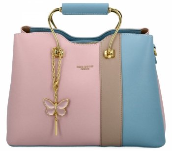 Dámská kabelka kufřík Herisson pudrová růžová 27A152