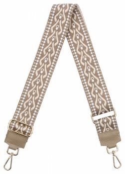 Módní pásek na tašku H07 tmavě béžový