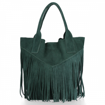 Dámská kabelka shopper bag Vittoria Gotti lahvově zelená VPOS9