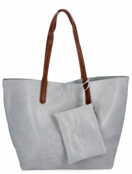 Dámská kabelka shopper bag Herisson světle šedá H8805