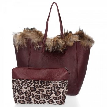 Dámská kabelka shopper bag Potri bordová PF766