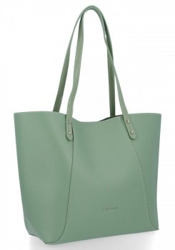 Dámská kabelka shopper bag David Jones světle zelená 6743-2