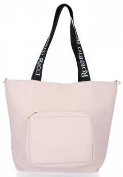 Dámská kabelka univerzální Roberto Ricci pudrová růžová 20038