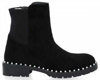 dámské kotníčkové boty Crystal Shoes černá 8366PA