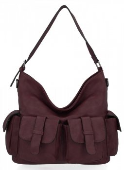 Dámská kabelka shopper bag Hernan bordová HB0395